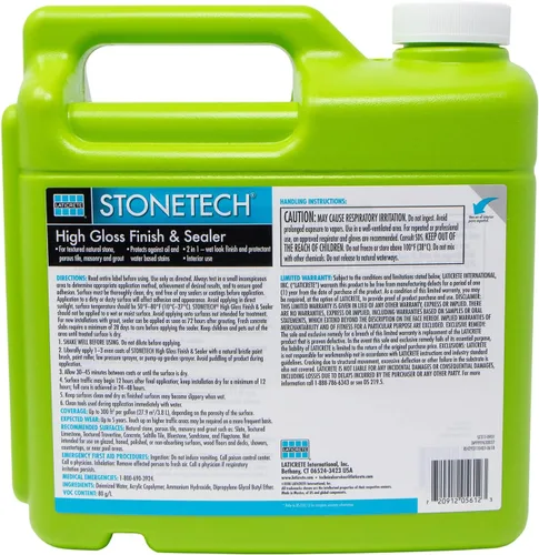 Miniatura 2 de StoneTech acabado sellador de alto brillo para piedra natural, loza y techada, 1 galón