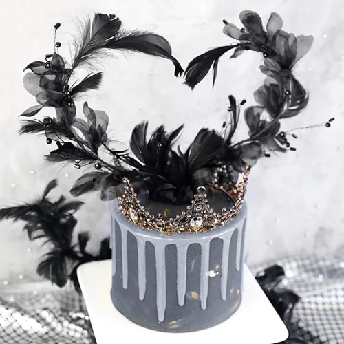 Miniatura 6 de obmwang 100 plumas de ganso naturales de 3.1-4.7 in para manualidades, bodas, fiestas, decoración del hogar, color negro