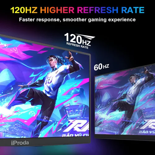 Miniatura 6 de Monitor portátil de 18.5 pulgadas 120Hz FHD 1080P, extensor de pantalla para portátil USB-C HDMI, segunda pantalla