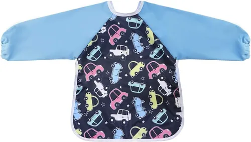 Miniatura 9 de Babero impermeable con mangas y bolsillo, 6-24 meses