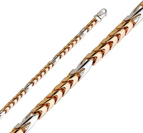 Miniatura 2 de 14k Solid Gold Assorted Artisan Hand Made Heavy Solid Chains and Bracelets (Select Options)