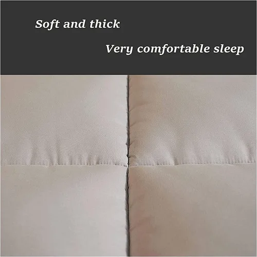Miniatura 3 de colchón de futón de suelo japonés, tatami estera portátil para acampar, colchón de dormir para niños, plegable para el suelo con protector de Caqui