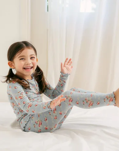 Miniatura 2 de VAENAIT BABY - Pijama unisex para niños y niñas de 6 meses a 12 años, pijama suave y cómoda de modal Tencel, ropa de dormir fruncida, conjunto de 24