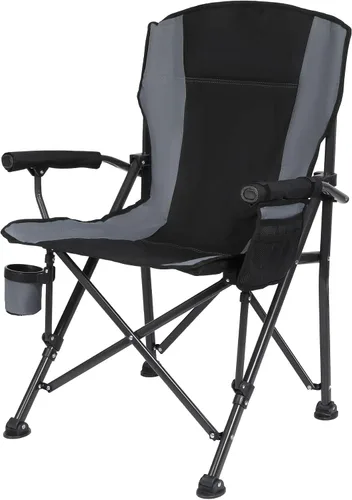Miniatura 8 de REDCAMP Silla de campamento plegable de gran tamaño para adultos, resistente 250/300/330 libras, marco de acero resistente, sillas de campamento al