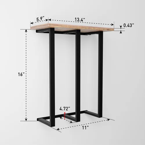 Miniatura 3 de Toallero montado en la pared con estante, hermoso almacenamiento para baño pequeño, organizador ordenado para toallas enrolladas, 3 barras de hierro