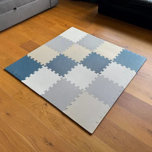 Miniatura 13 de MioTetto Tapete de juego para bebé, azulejos de espuma suave para el suelo para niños. Azulejos de espuma entrelazados ajustables, se adapta a