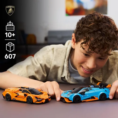 Miniatura 2 de LEGO Speed Champions Lamborghini Revuelto & Huracán STO Juguetes de Coches - Juguete de Construcción para Juego de Simulación para Niños y Niñas