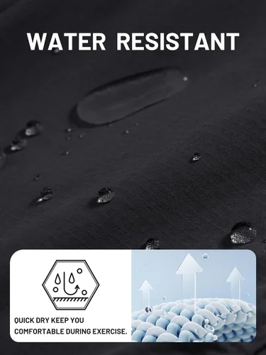 Miniatura 23 de TACVASEN Pantalones tácticos ligeros para senderismo, impermeables, de secado rápido, para trabajo, lluvia, exteriores, 8 bolsillos