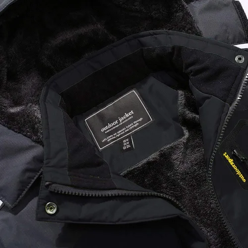 Miniatura 3 de MAGCOMSEN - Chaqueta de invierno para hombre, impermeable, abrigada, con forro polar y múltiples bolsillos
