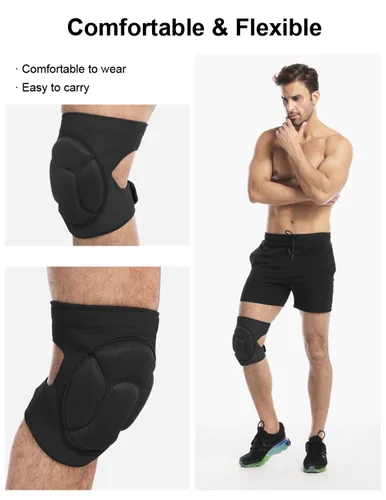 Miniatura 3 de Rodilleras para mujeres y hombres, rodilleras de baile de voleibol para mujeres y hombres, rodilleras de lucha libre, equipo de lucha, almohadilla