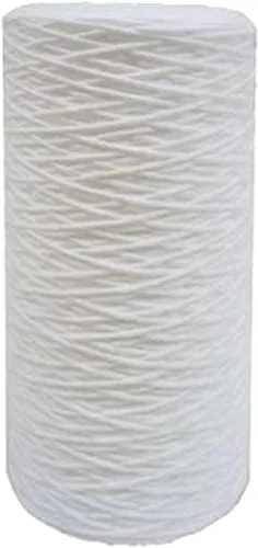 Miniatura 9 de Tier1 Cartucho de repuesto de filtro de agua para sedimentos de polipropileno enrollado de 5 micrones, 10 x 4.5 pulgadas, paquete de 4