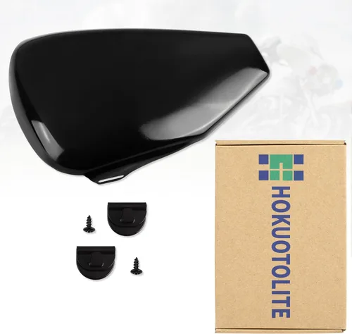 Miniatura 9 de Tapa de batería izquierda para Harley Davidson Sportster XL modelos 2004-2013 XL1200 XL883, negro