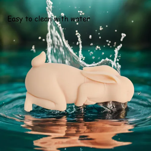 Miniatura 4 de Muñeca sexual realista de conejo de 1.1 libras con vagina de bolsillo, juguete sexual de TPE realista con vagina, lindo torso real sólido muñeca