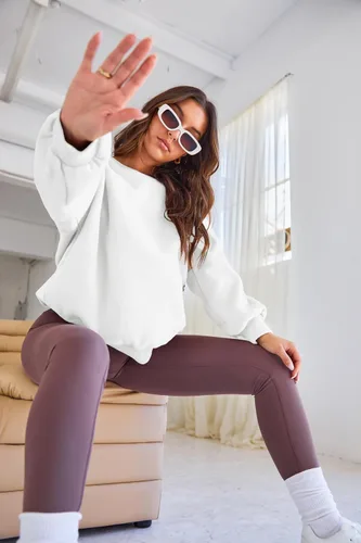 Miniatura 93 de EFAN Sudaderas de gran tamaño con cuello redondo Y2K para mujer, sudaderas con capucha para otoño, moda 2025, ropa para adolescentes y niñas, lindo
