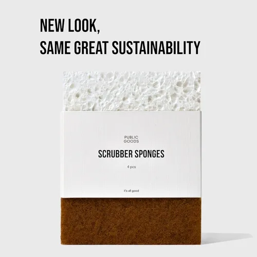 Miniatura 2 de Public Goods Esponja para fregar Esponjas de limpieza y fregado para platos y fregadero de cocina Esponjas naturales a base de plantas Paquete