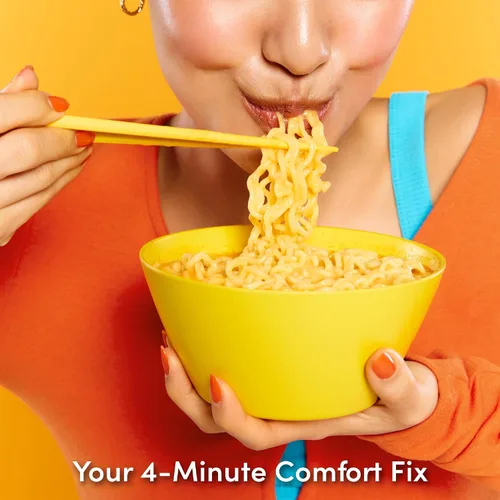 Miniatura 3 de Ramen con queso (cuenco) - Sabor cheddar Fideos instantáneos coreanos no picantes, cremosos y sabrosos, 3.17 onzas (paquete de 6)