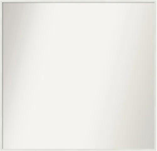 Miniatura 408 de Amanti Art Espejo de baño blanco para sobre el fregadero, 32 x 45 pulgadas, espejo de tocador rectangular blanco esbelto, marco de madera moderno
