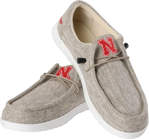 Miniatura 16 de FOCO Men's NCAA College Team Logo Lightweight Loafers Lace Up Cotton Knit Shoes