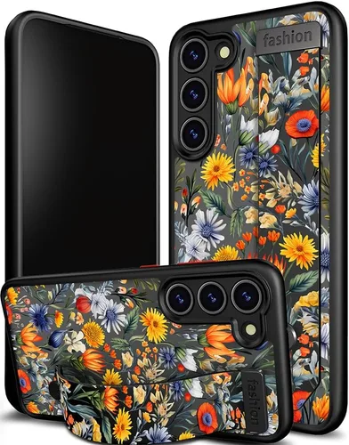 Miniatura 13 de Compatible para Samsung Galaxy S23 Funda Bonita con Correa Soporte Dedo Kickstand, Fundas de Silicona Geniales de Diseñador Funda Cover - Mariposa