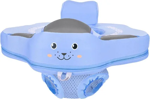 Miniatura 10 de Mambo - Flotador de piscina para bebé no inflable con asiento seguro para niños de 3 a 24 meses Flotador M con dosel