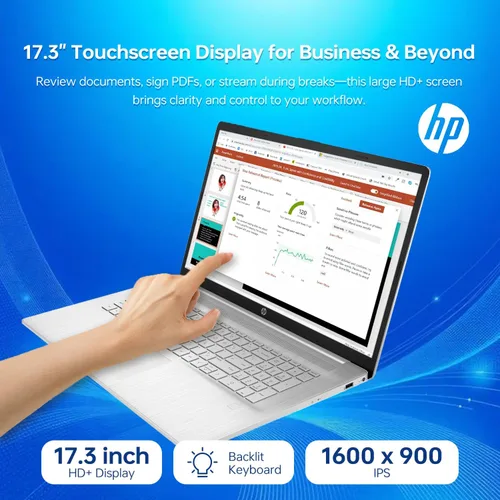 Miniatura 4 de HP Laptop Essential 2023, pantalla táctil HD+ de 17.3", Intel Core i7-1355U de 13ª generación, 32 GB de RAM, SSD PCIe de 1 TB, cámara web, KB