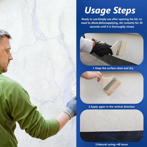 Miniatura 4 de Sellador impermeable de 35 onzas, revestimiento impermeable transparente, a base de agua, agente impermeable invisible a base de agua para techo