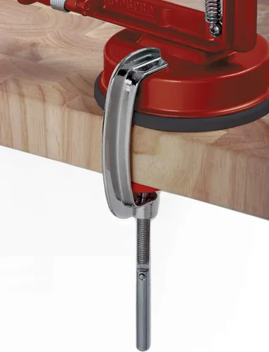 Miniatura 6 de Norpro Apple Master-Apple, papa, parer, rebanador y descorazonador con base al vacío y abrazadera, rojo 865R Rojo