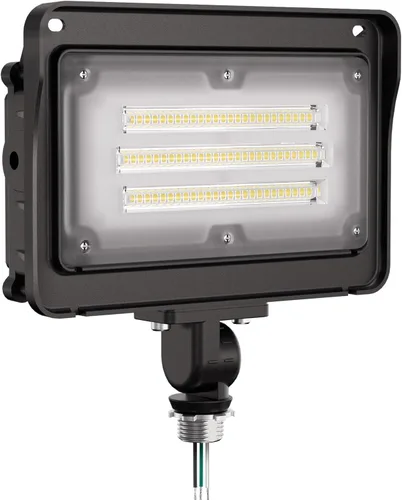 Miniatura 10 de CINOTON - Luz de inundación LED de atardecer a amanecer al aire libre de 50 W, luminaria de pared de seguridad impermeable IP65 de 7000 lúmenes
