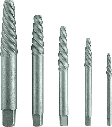 Miniatura 7 de Bosch BSPE6D - Juego de extractor de tornillos de flauta espiral de acero de alto carbono (12 piezas)