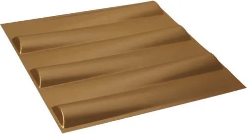 Miniatura 6 de Ekena Millwork 19 5/8 pulgadas de ancho x 19 5/8 pulgadas de alto Naomi EnduraWall Panel decorativo de pared 3D, dorado (cubre 2.67 pies cuadrados).