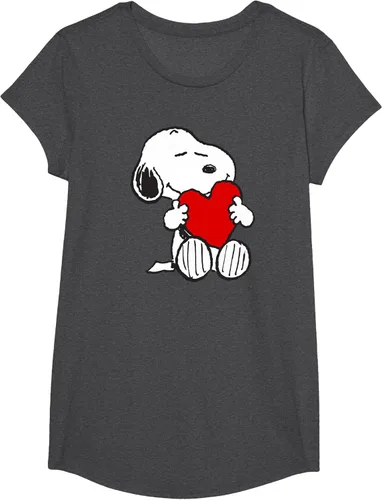 Miniatura 47 de Peanuts Camiseta de San Valentín Snoopy Hugging Heart, Negro