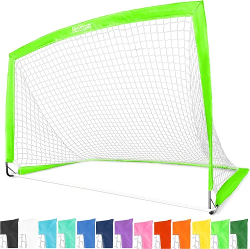 Miniatura 18 de GoSports - Arcos de fútbol portátiles para niños, 13 opciones de color, elige 4 x 3 pies o 6 x 4 pies, redes desplegables de tono de equipo para Rojo