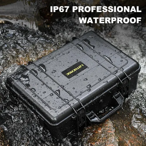 Miniatura 4 de LOTOCASE Estuche rígido para compresor de aire compatible con el inflador de neumáticos DEWALT 20V MAX DCC020IB, bolsa de transporte