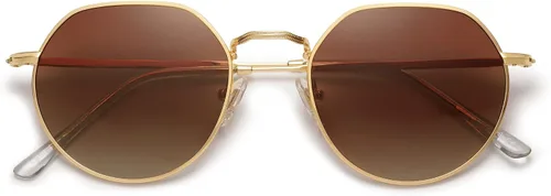 Miniatura 31 de SOJOS Gafas de sol polarizadas redondas de polígono para mujeres y hombres, retro, clásicas, vintage, Panto octogonales, SJ1157