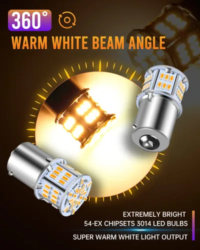 Miniatura 2 de 1156 Bombilla LED BA15S 7506 1003 1073 1141 Bombilla LED para Luces de Caravana RV Bombillas de Señal de Giro del Auto Luz de Freno Luz Corriente