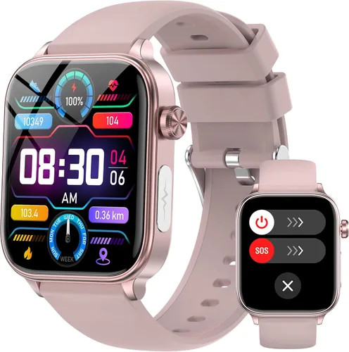 Miniatura 9 de Reloj inteligente para mujeres y hombres (respuesta/dial) reloj inteligente IPS de 1.96 pulgadas, frecuencia cardíaca 24/7, oxígeno en sangre