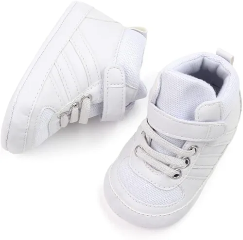 Miniatura 2 de Sekantrol Zapatos de cuna para recién nacidos y niñas, para primer andador, suela de goma suave, zapatos de moda para bebés, mocasines de vestir