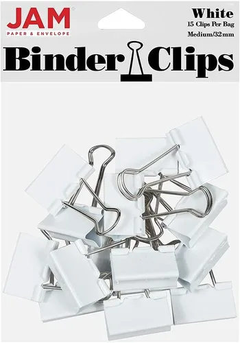Broches aprietapapeles JAM Paper®, Blanco