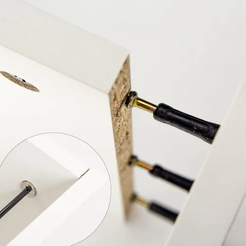 Miniatura 4 de Lestar Baúl de almacenamiento de 40 pulgadas, baúl de almacenamiento grande, baúl de madera, organizador de caja de juguetes (blanco)