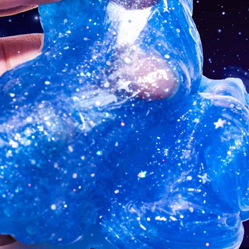 Miniatura 5 de 24 paquetes de slime azul de la galaxia estrellada, recuerdo de fiesta para niños, niñas y niños, antiadherente, alivio del estrés y la ansiedad
