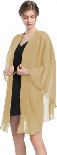Miniatura 3 de Baoqiya Chales y envolturas de gasa para fiesta de boda, bufanda para mujer, vestido de noche nupcial en vestidos de ocasiones especiales