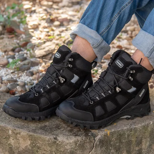 Miniatura 7 de SUADEX Botas con punta de acero para hombres y mujeres, botas de trabajo antideslizantes, botas de seguridad con punta compuesta