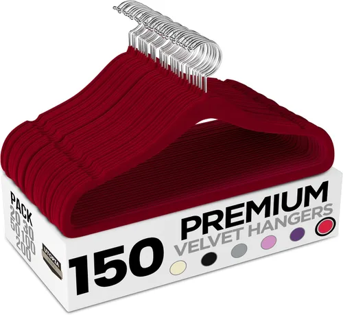 Miniatura 37 de Utopia Home Perchas de terciopelo paquete de 50 – Perchas antideslizantes con gancho giratorio de 360 grados – para pantalones, abrigos, camisas