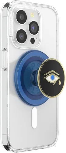 Miniatura 9 de PopSockets Agarre para teléfono con soporte magnético, parte superior intercambiable, sujeción segura para fundas MagSafe de iPhone, agarre