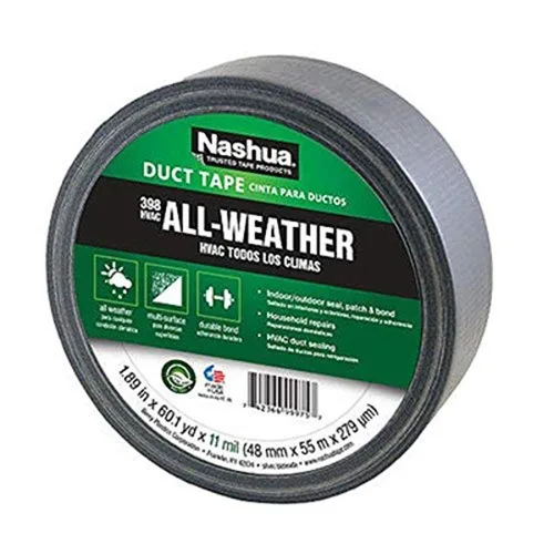Miniatura 11 de Cinta para conductos de grado industrial de tela revestida de polietileno Nashua, 11 milésimas de grosor, 55 m de largo, 48 mm de ancho, Blanco, 1