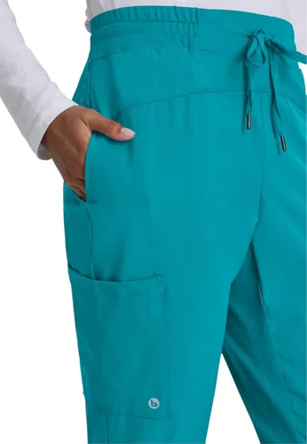 Miniatura 5 de Barco One Pantalón deportivo, pantalón quirúrgico de altura media, con tejido elástico de 4 vías y 3 bolsillos, para mujer