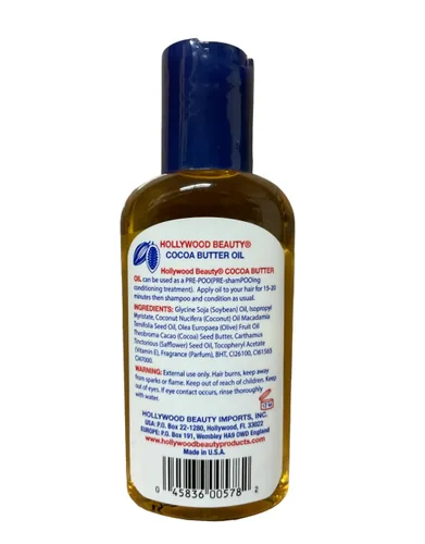 Miniatura 2 de Hollywood Beauty Aceite para el cabello con mantequilla de coco, 2 onzas