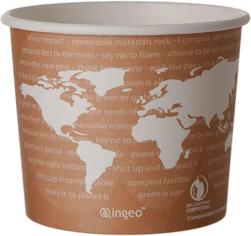 Miniatura 13 de Eco-Products, Inc Recipientes para sopa con diseño del mundo, Mixto, 1000