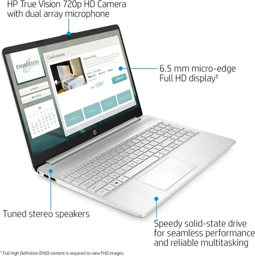 Miniatura 2 de HP Pavilion Laptop FHD de 15.6 pulgadas (último modelo 2022), AMD Ryzen 5 5500U (Beats i7-11370H), 16 GB de RAM, SSD PCIe NVMe M.2 de 1 TB, delgada