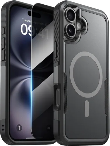 Miniatura 14 de Diaclara Funda diseñada para iPhone 12 Pro Max, [con protector de pantalla de privacidad] [antiespía] [protección contra caídas de grado militar]